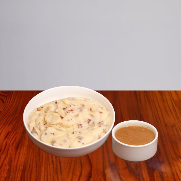 Mashed Potatoes with Brown Gravy